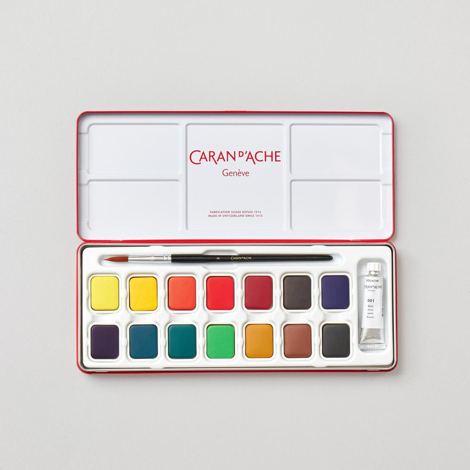 Caran D'ache Gouache Studio Box Set of 16