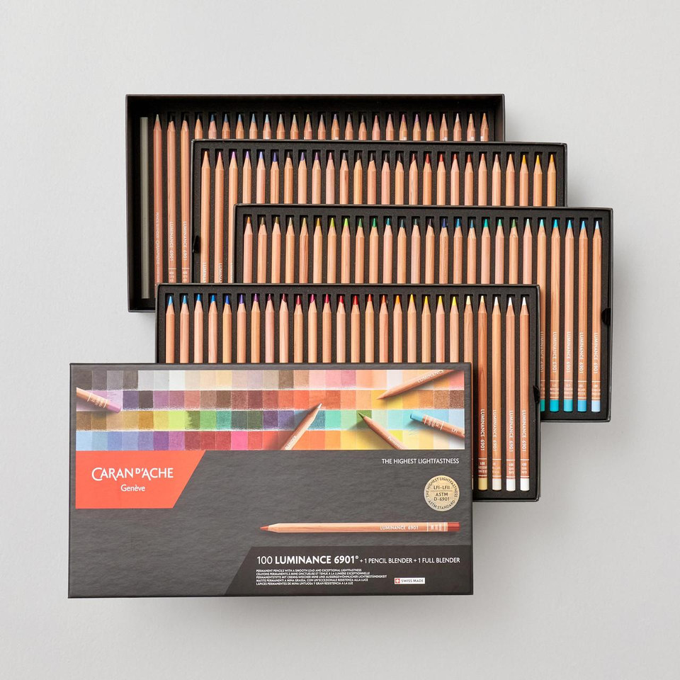 Caran D'ache Luminance 6901 Professional Colour Pencil Set of 100